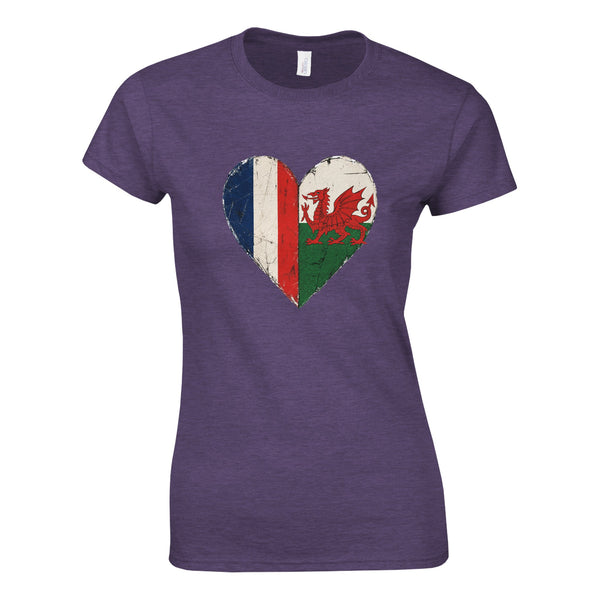 WALES FRANCE HEART | WOMENS T-SHIRT